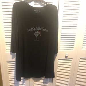 Christmas Rhinestone shirt tunic